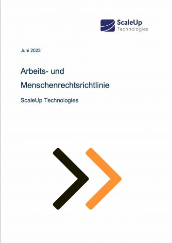 Arbeits- und Menschenrechtsrichtlinie ScaleUp Technologies